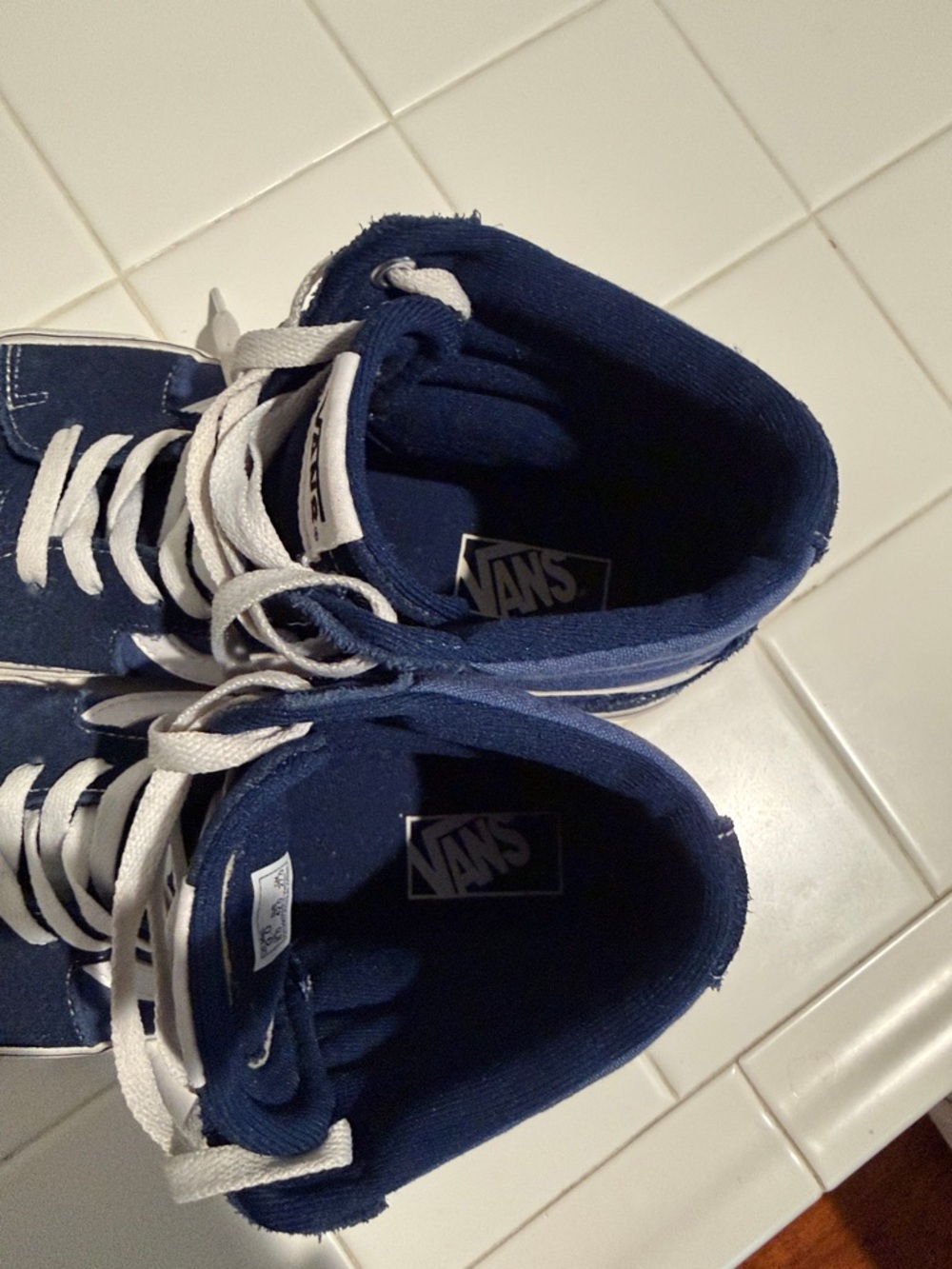 Vans Navy off the Wall Sneakers - Picture 4 of 8
